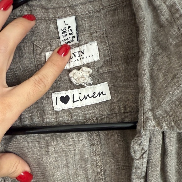 Malvin Hamburg 100% Linen button down dress - Picture 7 of 7